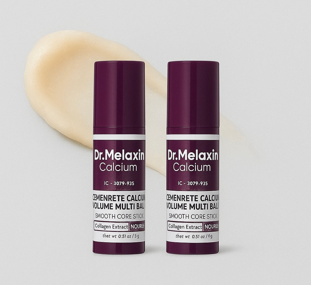 2-piece Dr.Melaxin Cemenrete Calcium Multi Balm 9g Skin Care All In One Calcium Volume Stick Collagen Wrinkles Face Eye treatment Balm